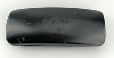 Calvin Klein Case Only Black Faux Leather Clamshell Hardcase Italy DAMAGED
