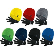 Jako Fleece Set/Mütze+Handschuhe Fleecmütze...