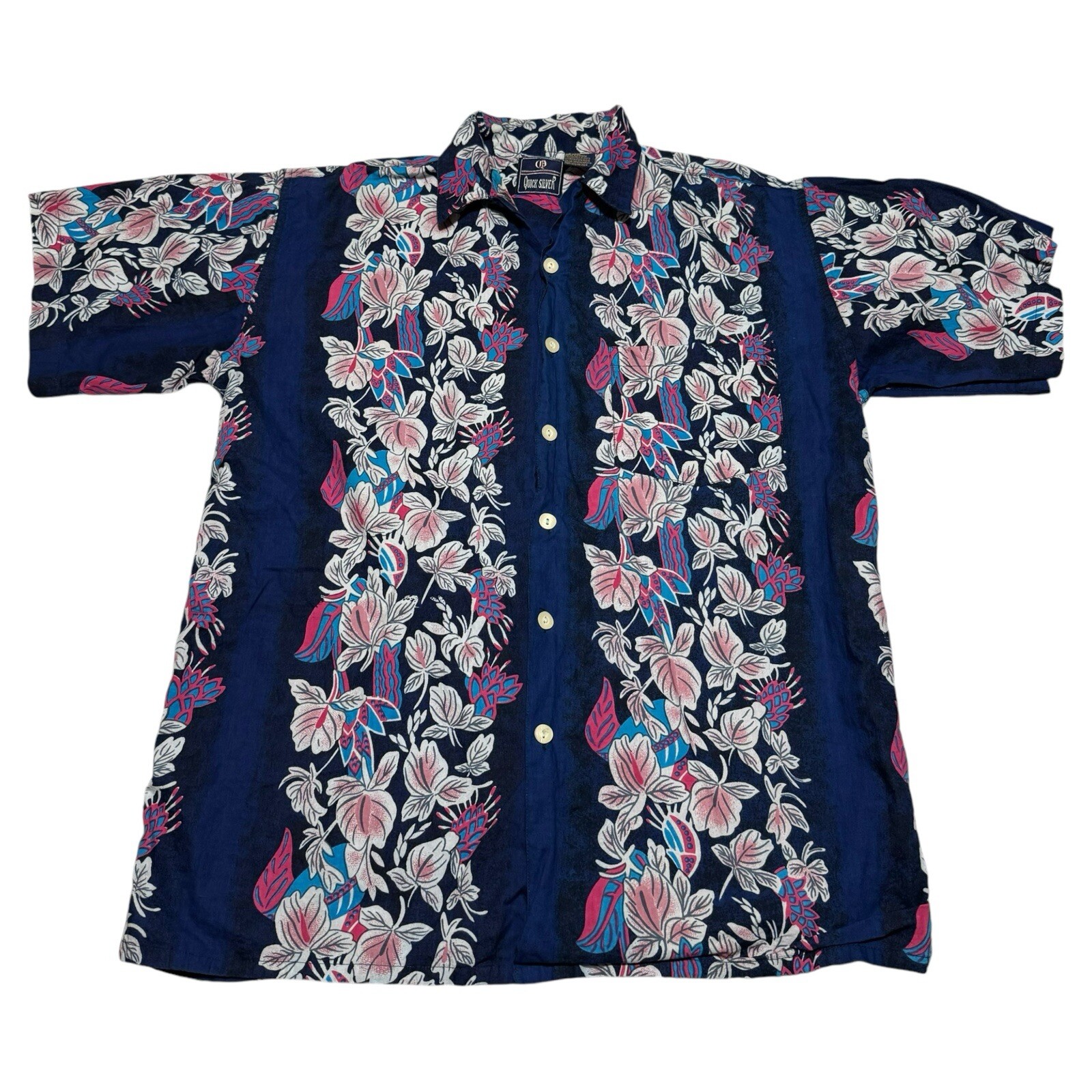 Quick Silver Floral Multicolor Button Down Hawaii… - image 1