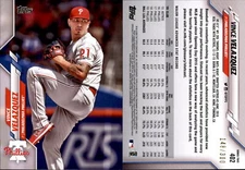 2020 Topps Series 2 VINCE VELAZQUEZ Advanced Stat Parallel /300 Phillies #402