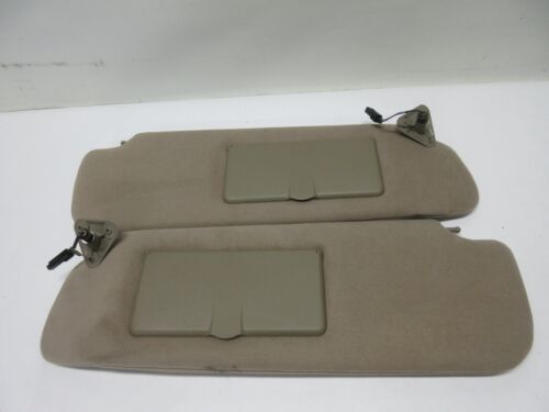 97-02 Savana Express Van Sun Visor Set Pair Driver Passenger TAN Cloth