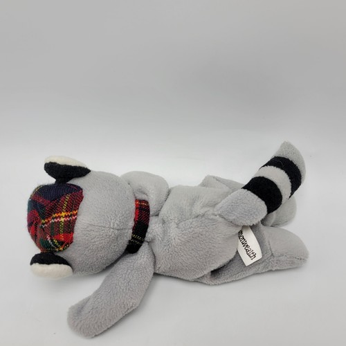 Gorro Rusty Mapache Peluche Tartán Cuadros Commonwealth 8" Escocia Escocesa - Imagen 5 de 8