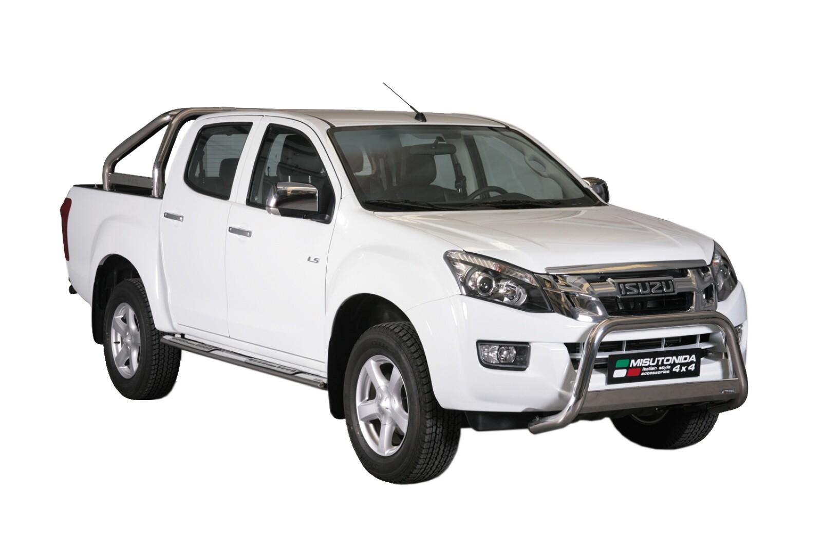 Pare-buffle avant Isuzu D-Max protection haut de gamme chrome inox 2012-2019