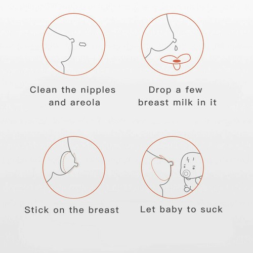 2X Nipple Shield Maternity Silicone Protector Breastfeeding Nipple Protect Cover - Picture 3 of 11