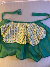 Vintage 1950's Green Swinging Apron