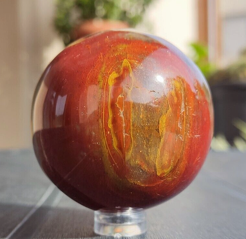 Sfera di Cristallo 217g 53mm Minerale Legno Fossile Crystal Wood Sphere Reiki - Foto 2 di 11