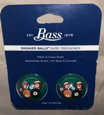 Bass Sneaker Balls Shoe Freshener Pool Ball Graphic NEW SEALED