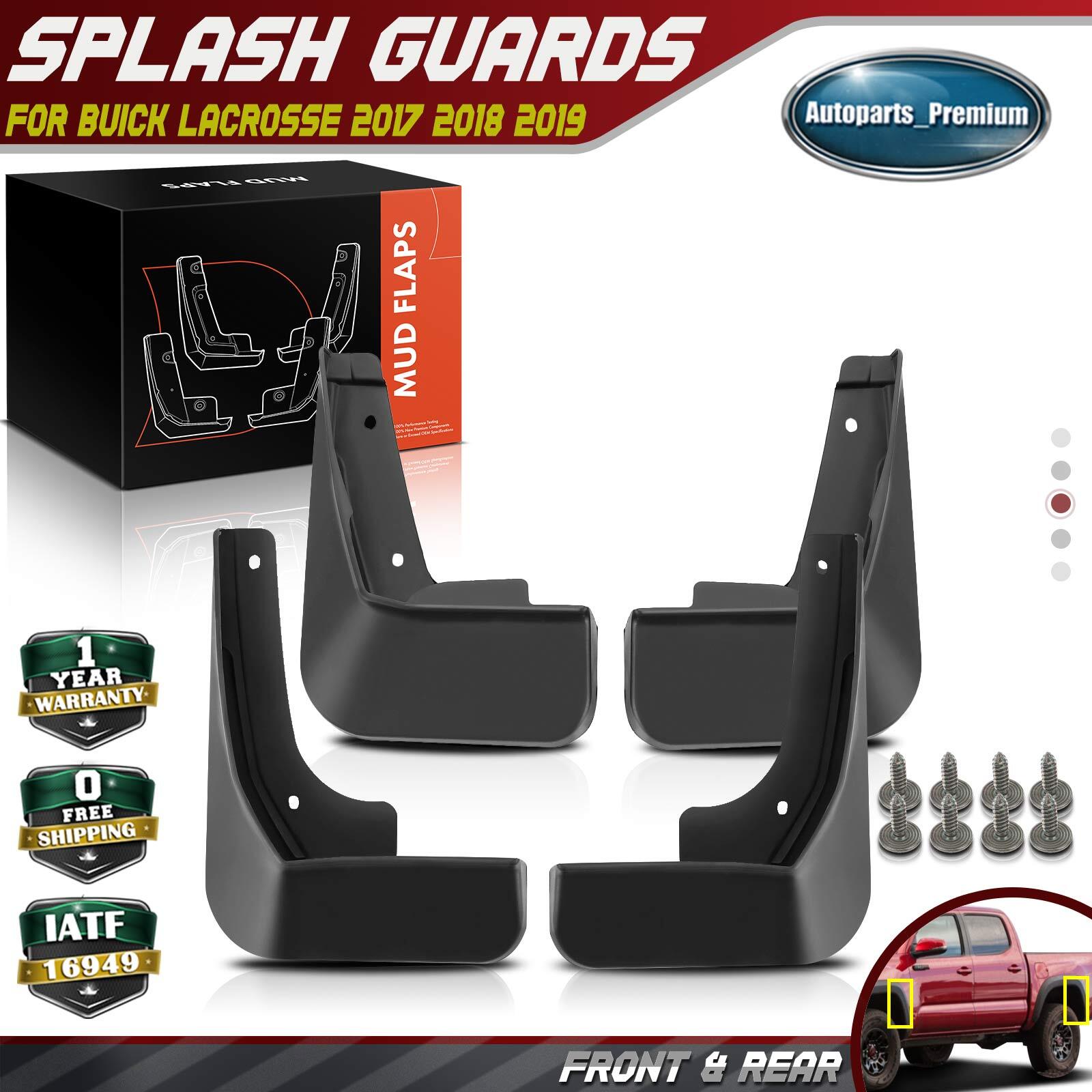 4x Front & Rear Mud Flaps Splash Guard Fender for Buick LaCrosse 2017 2018 2019