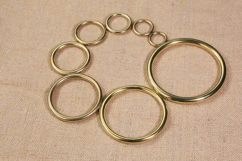 1Pcs Heavy duty solid brass rings 1 2 3 inch big brass O ring for macrame belt - Picture 6 of 9