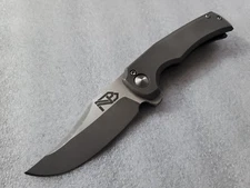 Nova Blades Custom One-Off Overbuilt Bowie Flipper 3 3/16" Blade, 3.5/16" Stock