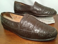 Mezlan Mario Made in Spain Men's Sz. 10.5 M Soft Ostrich Leather Monroe Loafer