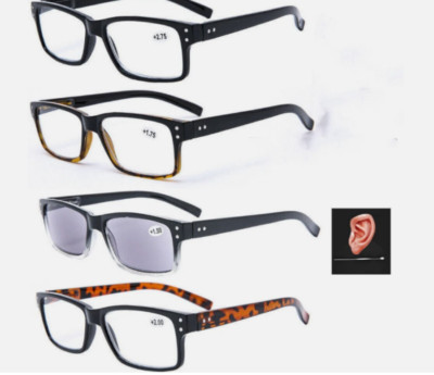 Herren Damen Lesebrille Rechteckig Mode Brillenfassungen  1.0~4.0