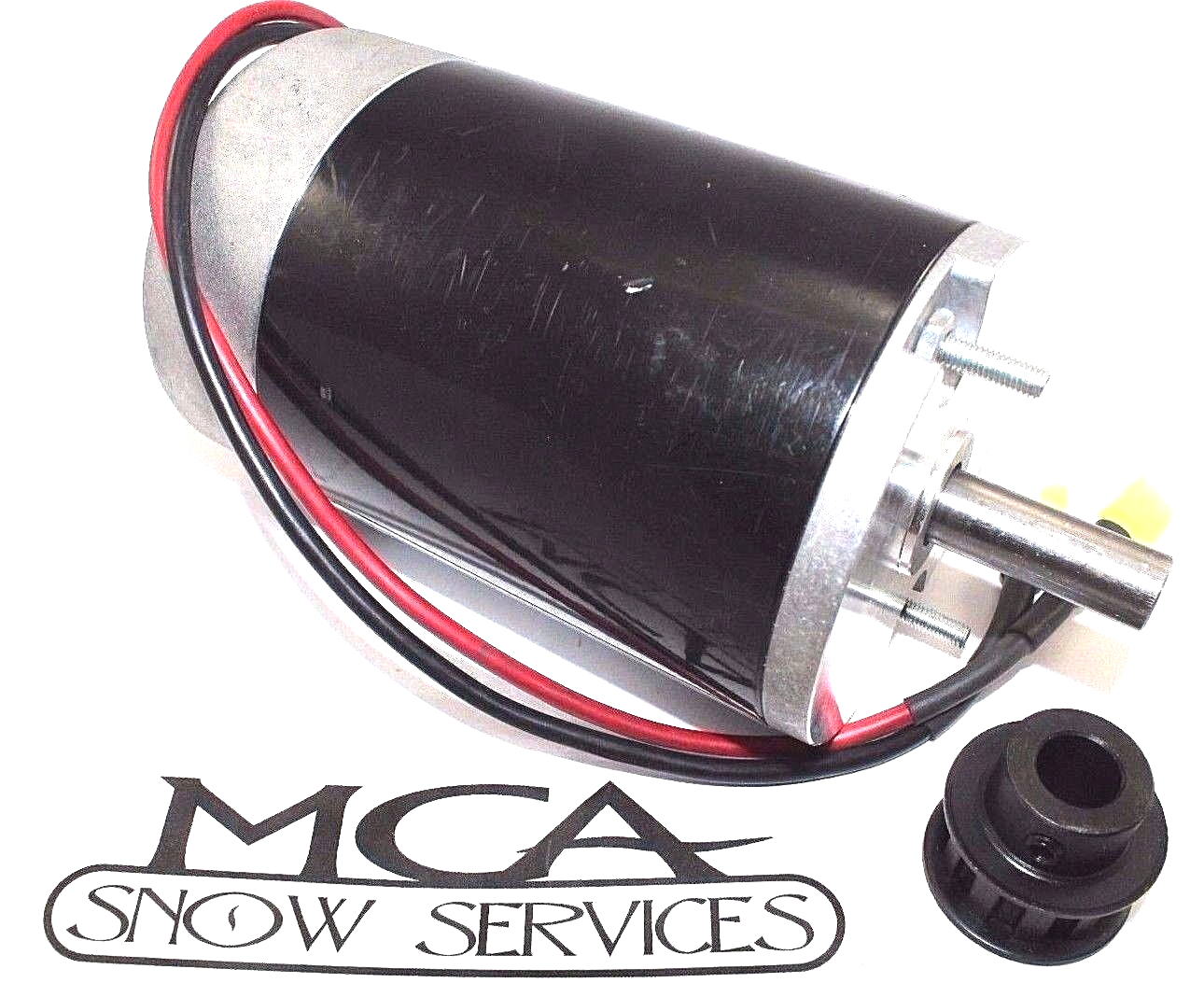 WESTERN SALT SPREADER TORNADO SPINNER MOTOR 10 TOOTH COGGED PULLEY