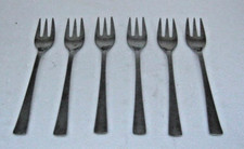 6 Dessert- Kuchengabeln Edelstahl rostfrei