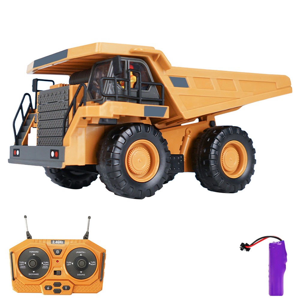 Remote Control Dump Truck Toy for Kids with LED Lights O6Q2