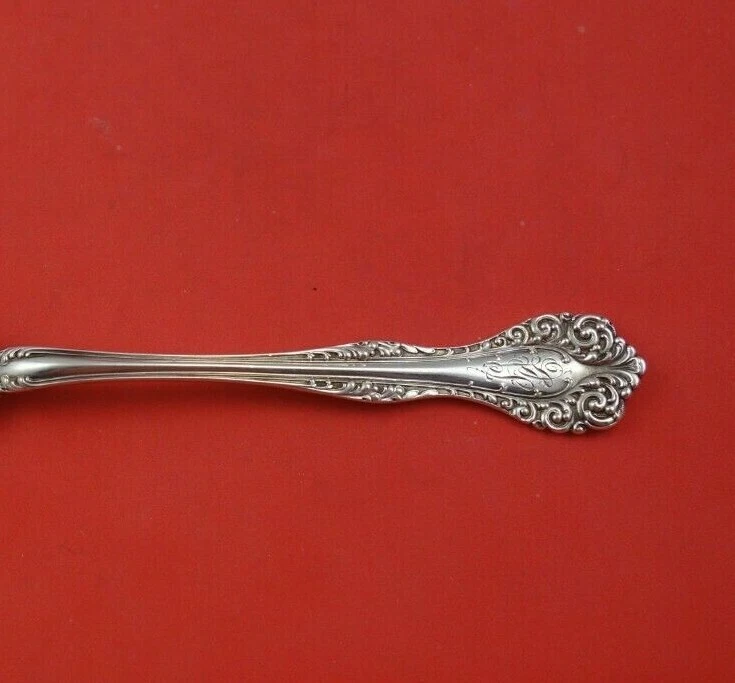 Servidor de gofres Florentine by Alvin de plata esterlina corte brillante perforado 9 1/4" Foto 3 de 3