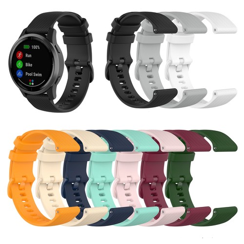 Bracelet de remplacement pour Garmin Vivoactive 4s silicone fitness sport - Photo 1/22