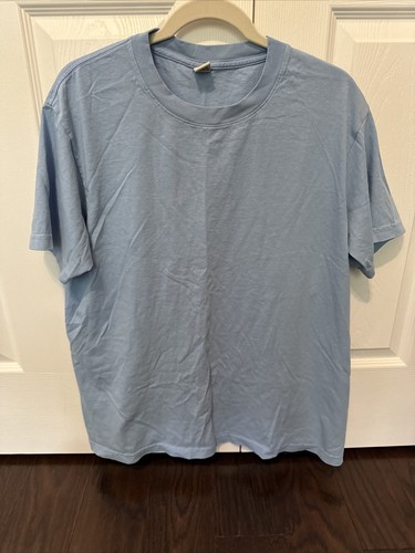 SPORTY AND RICH Blue Cotton-Jersey T-shirt size L - Picture 11 of 13