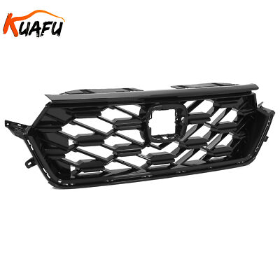 Front Upper Grille Grill Glossy Black For 2023-2024 Honda CRV CR-V Sport Hybrid