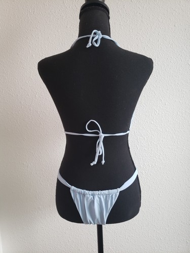 NWT Women Sky Blue 2 Pieces Bikini Swimsuit Bath size M - Picture 4 of 12