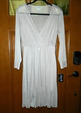 NWT Alexa B Nites women's Sheer Metallic Formal Prom Cocktail DRESS 8