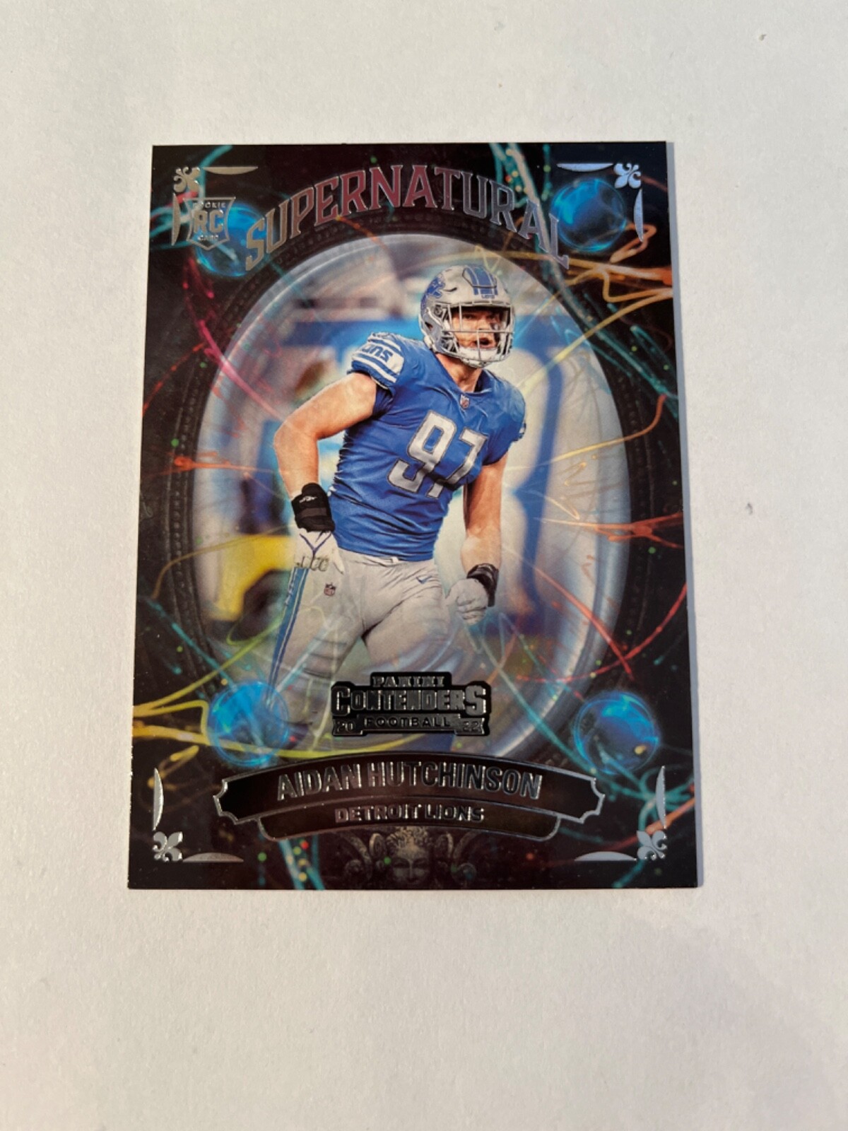 2022 Panini Contenders Supernatural #SN-AHU Aidan Hutchinson RC