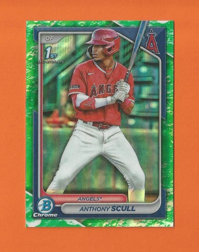 2024 BOWMAN CHROME PROSPECT 1° BAGLIORE LUNARE ANTHONY SCULL #BCP-107 ANGELI - Foto 1 di 2