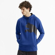 Puma Mens Cat Sweat Hoodie Blue, Medium "New without Tags"