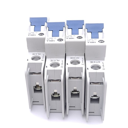 Menge 4 Allen Bradley 1489-A1C100 Leistungsschalter, 1-polig, 10A, 277VAC/48VDC - Bild 5 von 6