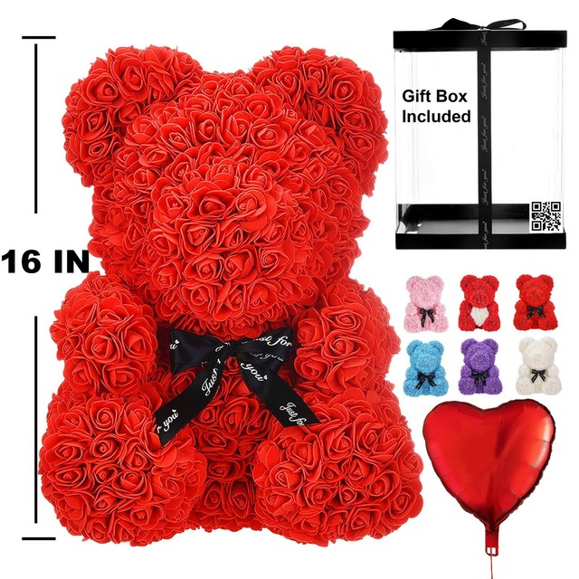 mother's day rose bear
