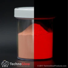 Red Glow in the Dark Powder