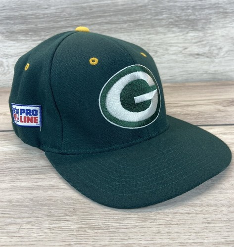 Vintage 90's Starter Green Bay Packers NFL Pro Line 7-7 3/4 Fitted Hat Starfit