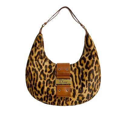 バッグ Dior street chic unborn carf leopard bag DIOR Street Chic Leopard Pony Hair Hobo Shoulder Bag | eBay