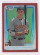 Nicholas Delmonico Nick Nicky 2011 Bowman Draft Chrome Orange Refractor 09/25