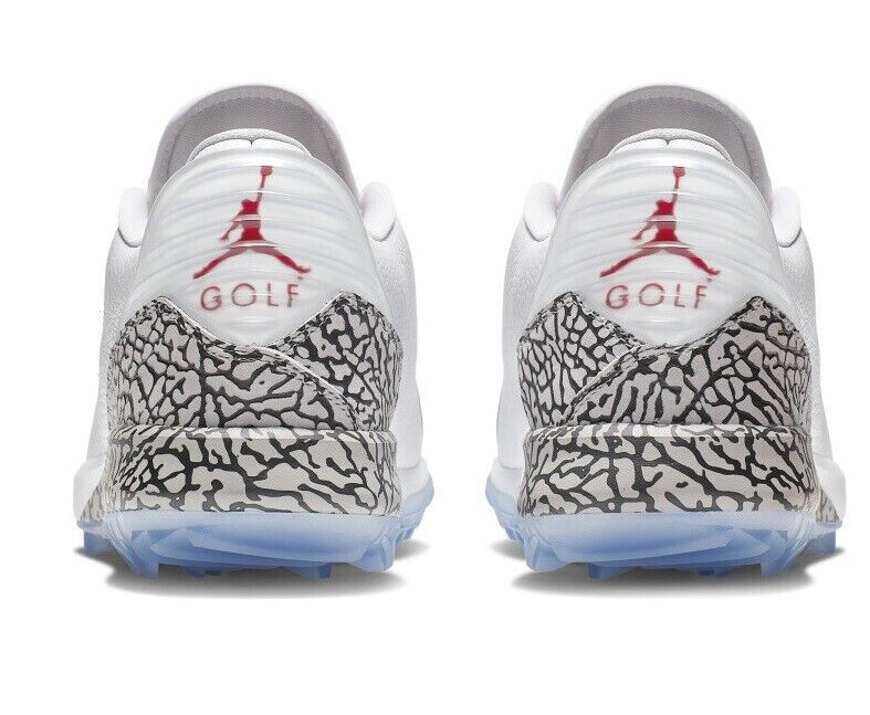 Nike Jordan ADG ADG1 Golf White Cement Fire Red Golf Shoes AR7995