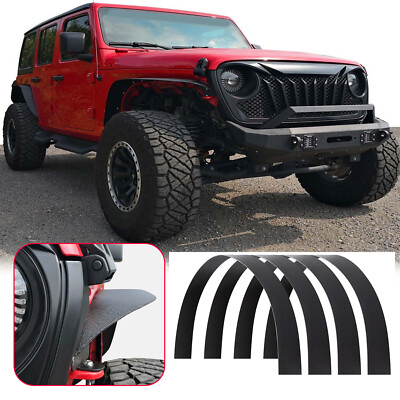 4Pcs Universal Fender Flares Extra Wide Body Flexible Car Truck Wheel Arches 6''