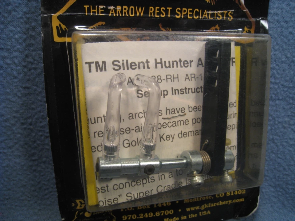 NEW Golden Key Silent Hunter Carbon Arrow Rest AR-125- Right Hand - Image 2 of 4