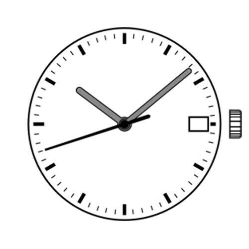 25.6mm 3 Hands/Pins/Needles Date @ 3 Quartz Watch Movement For ISA 2331/103 E - Picture 6 of 10
