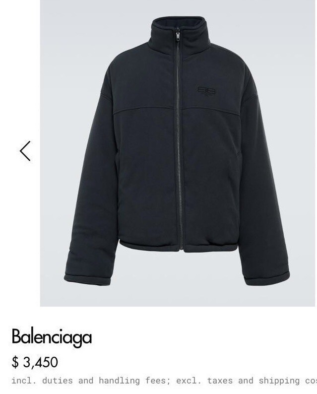 Balenciaga BB REVERSIBLE JACKET IN WASHED BLACK | eBay