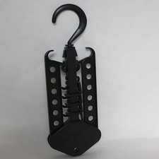 9 Hook  Hang Black Heavy Duty Plastic Organizational Clothing Hangars