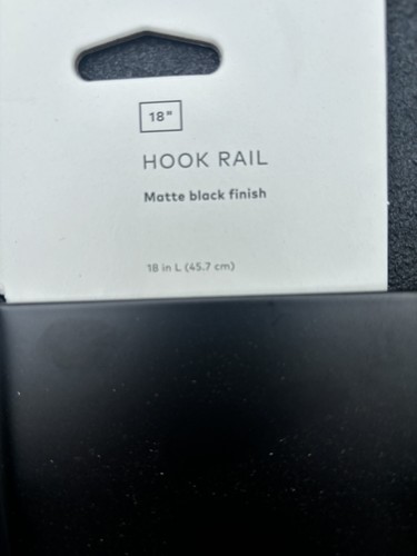 Project 62 Semplice Decorative Hook Rail Wall Hanger Black 4 Hooks - Picture 6 of 7