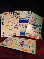 Vintage Mrs. Grossman Summer Fun Pool/Sandbox Stickers Lot