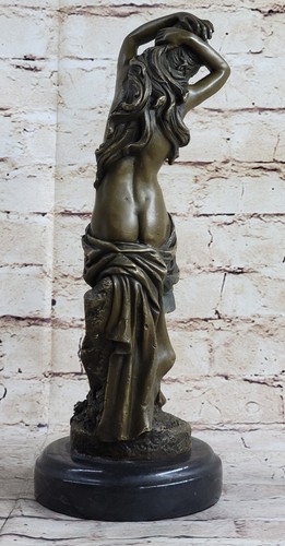 Handmade Bronze Girl Female Sexy sculpture Statue Lost wax Method Art - Picture 4 of 10