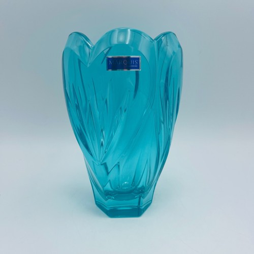 Marquis Waterford Sweet Memories Vase Turquoise 6.5 inch Germany 40010563 - Picture 3 of 6