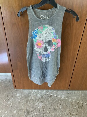 Chaser Women's Sleeveless Top ''Skull Face'' Size:XSmall 