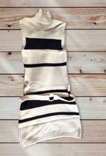 Vestito Smanicato Stile Anni '60 Bianco E Nero