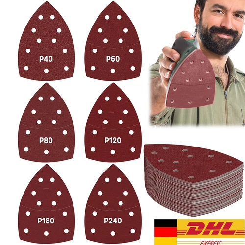 Schleifscheiben Set für Bosch PSM 100 A Multischleifer Schleifpapier Mix 60/120x