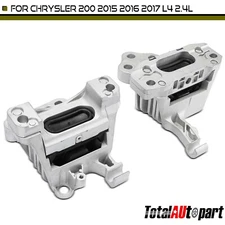 2Pcs Engine Motor & Transmission Mount for Chrysler 200 2015-2017 L4 2.4L Auto