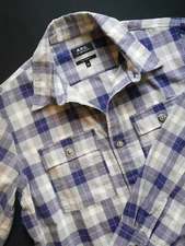 A.P.C. Surchemise Bastian Plaid Button Down Shirt Mens Size Medium-- EUC