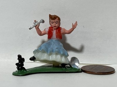Marx Fairykins Miss Muffet plastic figure fairy tale nursery rhyme character